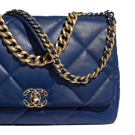 chanel dark blue bag